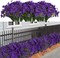 21 Bundles Summer Bushes Artificial Outdoor UV Resistant Flowers